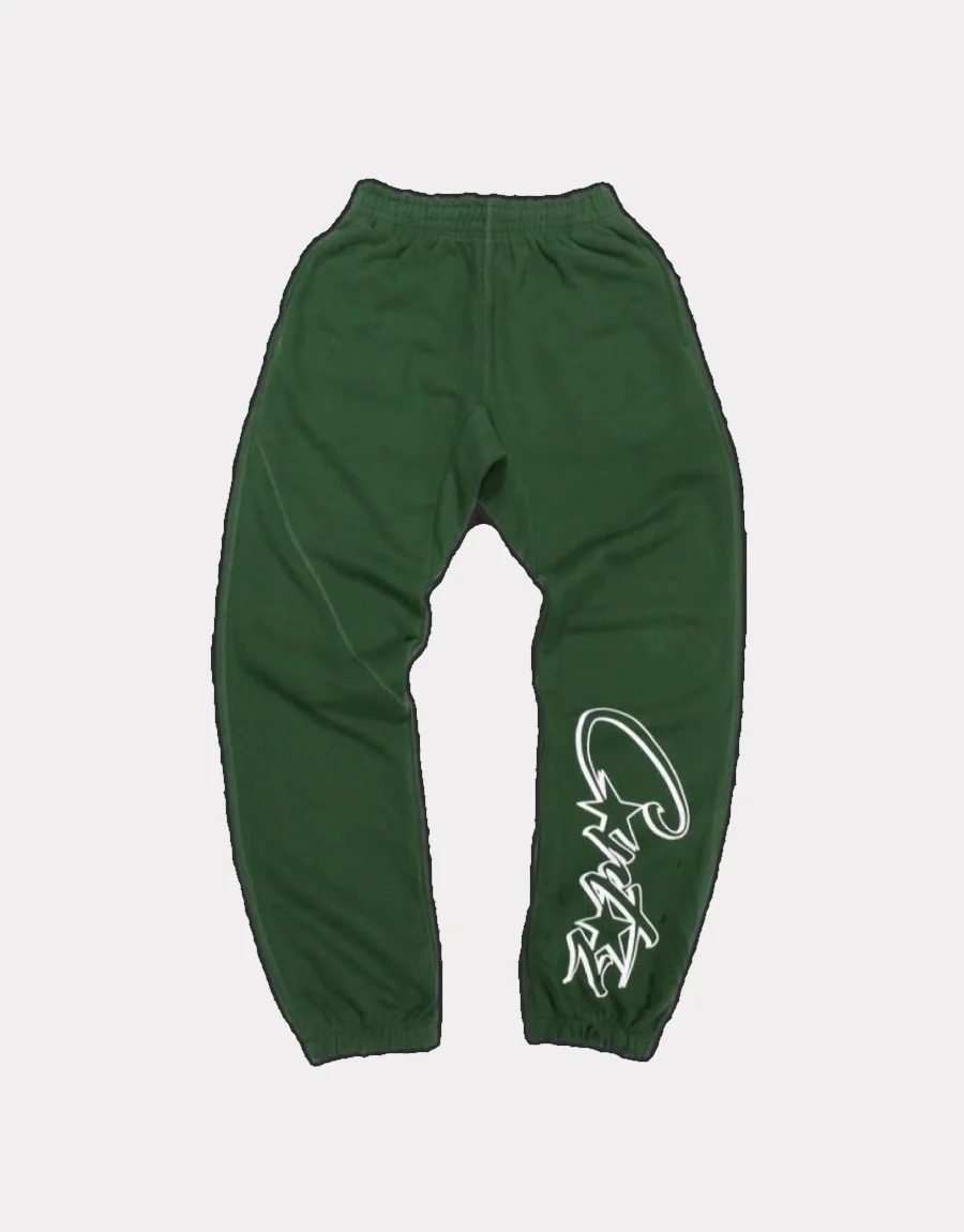Corteiz Dropout Joggers Green 2