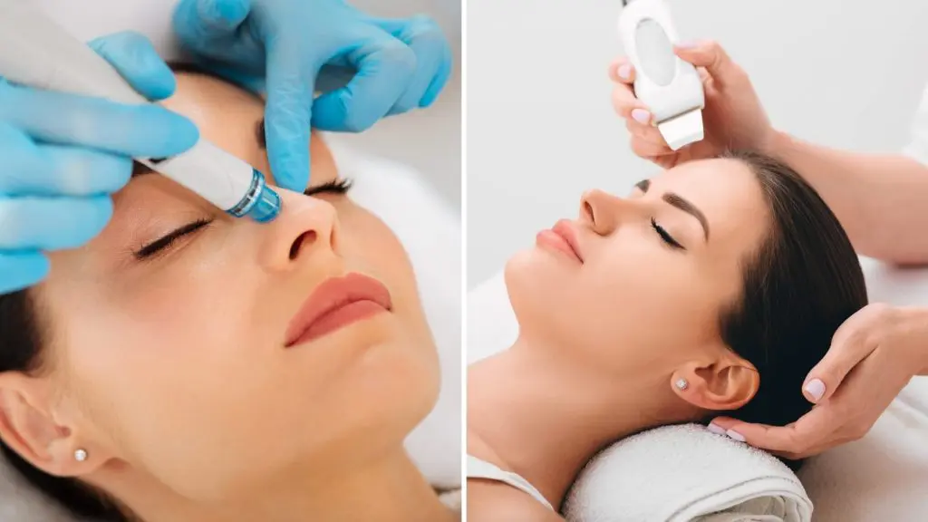 hydrafacial dermasound facial